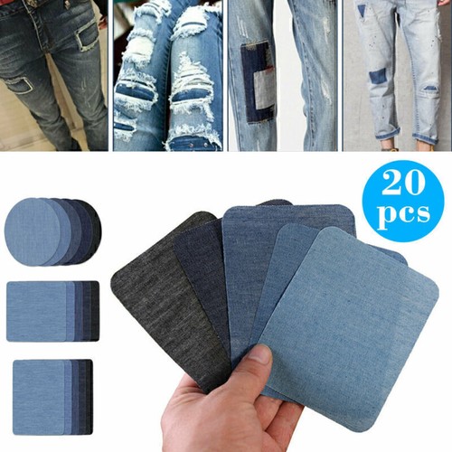 20x jeans bügelflicken - jeans,