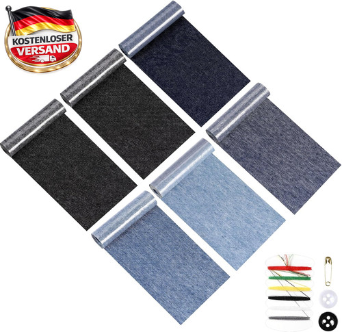 Bügelflicken set für jeans - set,