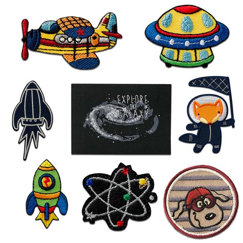 Aufnäher bügelbild space - aufnäher,