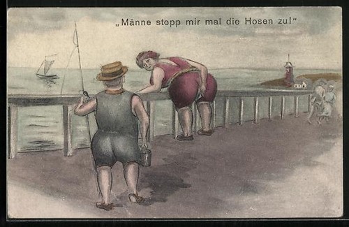 Ansichtskarte angler soll - ansichtskarte,
