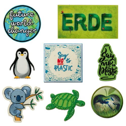 Aufnäher bügelbild recycl - bügelbild,